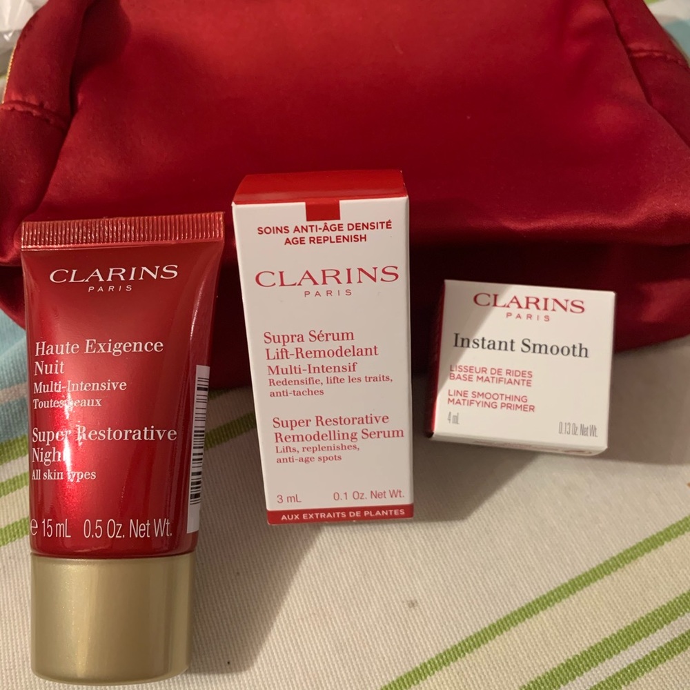 Clarins skin care set